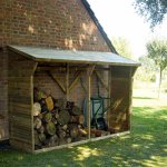 Cerland - abri - b�ches en bois 213 x 100 x 319, 5 cm memphis