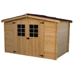 Habrita - foresta - abri de jardin madriers massifs 7, 86 m2 - al3030. 02n