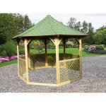 Habrita - pavillon de jardin de luxe - octogonal / 8, 78 m2 Habrita - pavillon de jardin de luxe - octogonal / 8, 78 m2