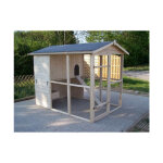 Foresta - habrita poulailler tr�s grande taille xxl haut. 204cm 4, 69m2 6 - 10 poules toit bitum�
