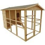 Foresta - habrita poulailler tr�s grande taille xxxl haut. 204cm 6, 09m2 8 - 12 poules toit bitum�