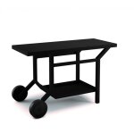 Forge adour - table roulante acier noir l1191xp648xh760mm