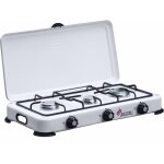 Fornello a gas 3 fuochi con coperchio camping multifire 3