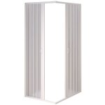 Forte - cabine parois douche blanc 80x80 pvc accordéon h 185 mod. nova kit box Forte - cabine parois douche blanc 80x80 pvc accordéon h 185 mod. nova kit box