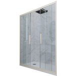 Forte - porte parois de douche coulissante 150 cm champagne niche glam