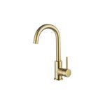 Fortifura - calvi mitigeur lavabo rehauss� avec bec rotatif laiton bross� pvd
