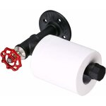 Support mural pour papier de toilette - style vintage et industriel - accessoire de salle de bain, porte ...