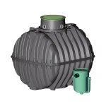 Graf - fosse septique avec filtre 6500 litres, 16 � 26 habitants, certificat ce. r�servoir carat, micro ...