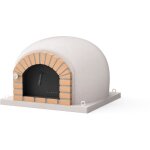 Four  bois d'extrieur en pierre modle stromboli (blanc - 100 x 100 x 77 cm) ? isol avec lige et ...