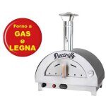 Four � bois et gaz hybride pour pizzas � cuisson directe sur pierre bella napoli piccirillo