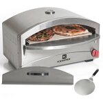 Kemper - four  pizza  gaz 4800w cuisson pierre rfractaire 250  400c spatule incluse