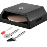 Vevor four a pizza exterieur acier inoxydable boite a pizza barbecue gaz bois pierre cuisson ceramique ...