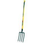 Leborgne ? fourche � b�cher douille 30 cm 4 dents triangulaires en acier forg� ? manche pomme novagrip ...