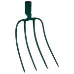 Fourche fumier 4 dents douille - 22 cm - sans manche - leborgne