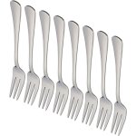 Fourchette en acier inoxydable fourchette � g�teau fourchette � fruits ensemble de 8 pi�ces fourchette ...