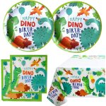 Fournitures de f�te d'anniversaire de dinosaure, 20 assiettes 20 serviettes + nappe