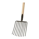 Fp - fourche à cailloux 9, longueur des dents 330 mm avec douille à ressort, sans manche acier Fp - fourche à cailloux 9, longueur des dents 330 mm avec douille à ressort, sans manche acier