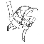 Fraise d�part double droite motobineuse pubert / husqvarna - 0320010019