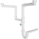 Franke - accessoires - siphon d'�conomie d'espace, blanc 112. 0066. 087