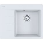 Franke - centro - �vier en fragranite cng 611 - 62 tl / 7, 62x50 cm, blanc - glace 114. 0637. 164