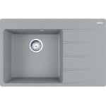 Franke - centro - �vier en fragranite cng 611 - 78 tl / 2, 78x50 cm, pierre grise 114. 0637. 516