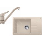 Franke - colonnes - set de cuisine g117, �vier en fragranit bsg 611 - 62, sahara + robinet fp 9541. 082, ...