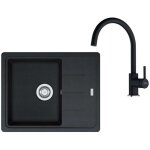 Franke colonnes - set de cuisine g278o, �vier en fragranit bfg 611 - 62 + robinet fc 6018. 071, onyx ...