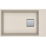 Franke - cuve kubus 2. 0 fragranit kng 110 - 62 - caf crme - bonde automatique - 760 x 460 x 200mm
