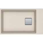Franke - cuve kubus 2. 0 fragranit kng 110 - 62 - caf� cr�me - manuel - 760 x 460 x 200 mm (sous - meuble ...