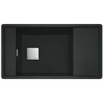 Franke - fresno - �vier en fragranite fsg 611 - 88, 88x50 cm, noir mat 114. 0651. 012