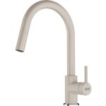 Franke - lina - mitigeur d'�vier fc 6051. 082 avec douchette extractible, sahara 115. 0626. 082