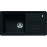 Franke - malta - �vier en fragranit bsg 611 - 78 / 39, 78x44 cm, noir mat 114. 0661. 516
