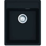 Franke - maris - �vier en fragranit mrg 610 - 37 rtl, 41x51 cm, noir mat 114. 0661. 370