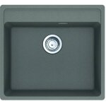 Franke maris - �vier en fragranit mrg 610 - 52 rtl, 56x51 cm, pierre grise 114. 0661. 386