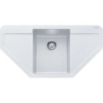 Franke - maris - �vier en fragranit mrg 612 e, 96x50 cm, blanc artic 114. 0250. 568