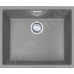Franke sirius - �vier en tectonite sid 110 - 50, 53x44 cm, gris 125. 0582. 205