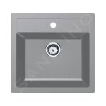 Franke - sirius - vier en tectonite sid 610, 56x53 cm, gris 143. 0650. 860
