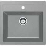 Franke - sirius - Évier en tectonite sid 610, 56x53 cm, gris 143. 0650. 860 Franke - sirius - Évier en tectonite sid 610, 56x53 cm, gris 143. 0650. 860