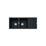 Franke - vier de cuisine maris fragranit + mrg621 - 1160 x 500 x 205 mm - noir mat - sous - meuble 90 ...