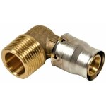 Fr�nkische - raccord tectite sans outils, multicouche � clipser 26 mm, coude m�le 20x27