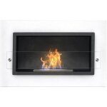 Adriano - chemin�e encastr�e au bio�thanol avec br�leur de 1, 5l. chemin�e au bio�thanol en acier inoxydable ...