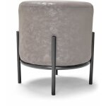 Frankystar - bonn letherette - petit pouf rond en ltherette