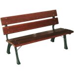 Hyde park junior - banc de jardin en bois et en fonte