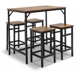Sabi - table de bar bistrot et 4 tabourets, table haut Sabi - table de bar bistrot et 4 tabourets, table haut