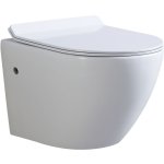 Saniverre - frao wc suspendu + abattant frein de chute Saniverre - frao wc suspendu + abattant frein de chute