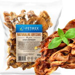 Friandise � m�cher naturelle pour chiens, petmex lani�res de porc s�ch�es 500 g