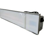 Frico - chauffage infrarouge halog�ne 1500w fa�ade verre vitro teint�e blanc 900x170x80mm �tanche ip65 ...