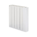 Radiateur electrique 600w inertie fluide caloporteur horiz 515x580x80mm 5 elements thermostat digital ...