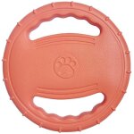 Frisbee en caoutchouc dur flottant pour chiens diam�tre 20 cm(orange)