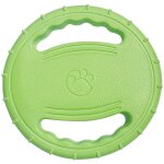 Frisbee en caoutchouc dur flottant pour chiens diamtre 20 cm(vert)